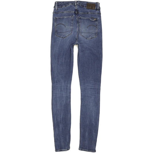G-Star 3301 Ultra High Women Blue Skinny Slim Stretch Jeans W28 L31