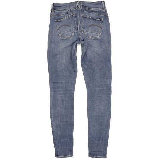 G-Star Lynn Women Blue Skinny Slim Stretch Jeans W26 L31