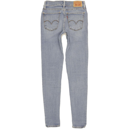 Levi's 710 Super Women Blue Skinny Slim Stretch Jeans W25 L29