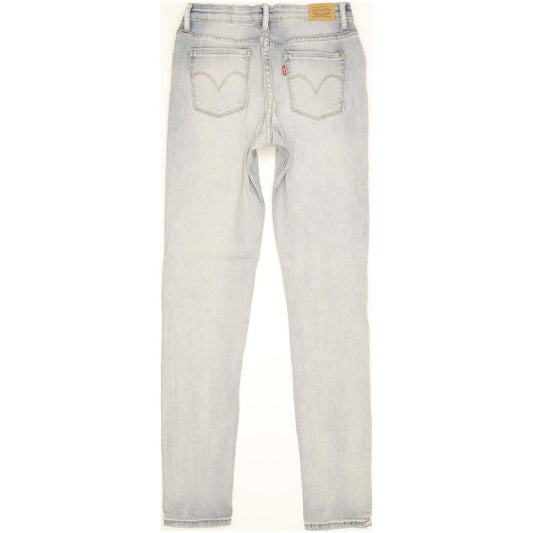 Levi's 711 Girls Women Blue Skinny Slim Stretch Jeans W26 L31