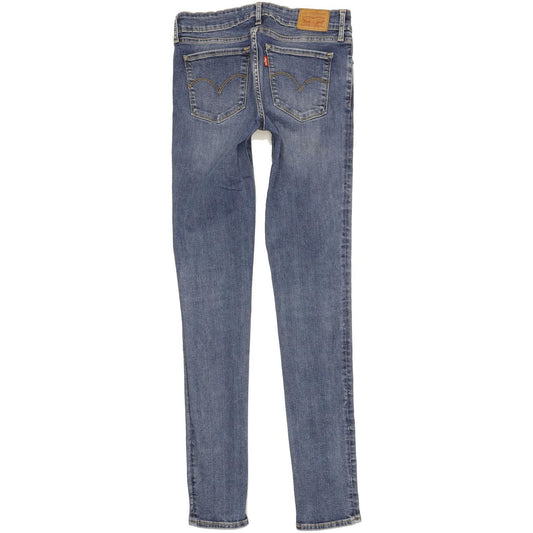 Levi's 711 Women Blue Skinny Slim Stretch Jeans W30 L33