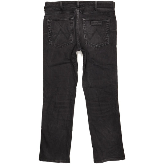 Wrangler Arizona Men Black Straight Regular Stretch Jeans W36 L31
