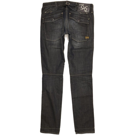G-Star Elwood Heritage Women Navy Straight Slim Jeans W29 L34