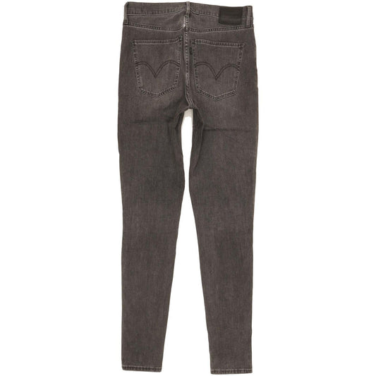 Levi's Mile Charcoal Skinny Slim Stretch Jeans High Waisted W30 L32