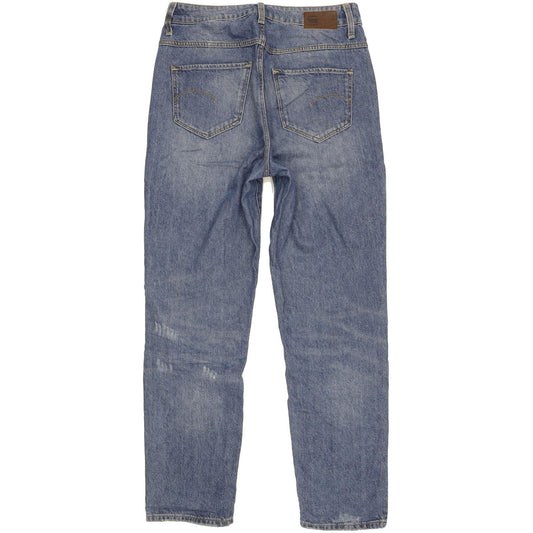 G-Star Midge Deconst Blue Tapered Slim Boyfriend Jeans High Waisted W27 L32