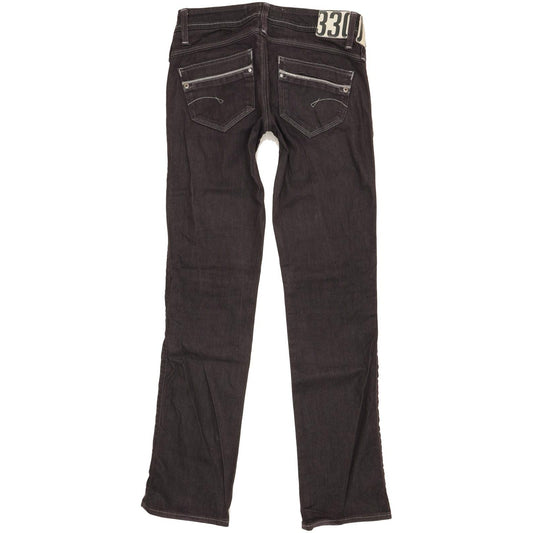 G-Star Saville Women Navy Straight Slim Stretch Jeans W27 L31