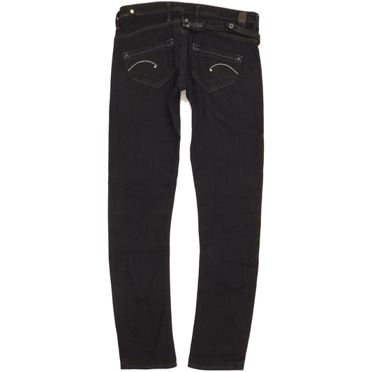 G-Star Micro Midge Women Black Skinny Slim Stretch Jeans W27 L30