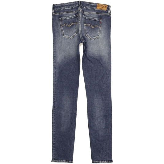 Replay Luz Women Blue Skinny Slim Stretch Jeans W29 L33