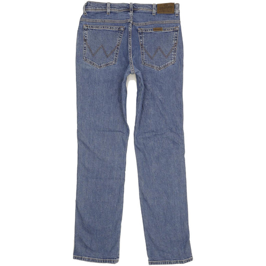 Wrangler Durable Quality Men Blue Straight Regular Stretch Jeans W34 L34