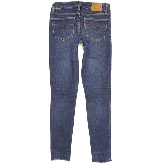 Levi's 711 Women Blue Skinny Slim Stretch Jeans W26 L32