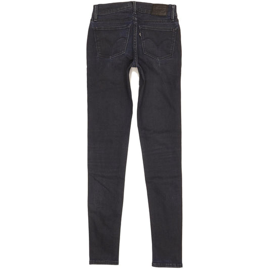 Levi's 710 Super Women Navy Skinny Slim Stretch Jeans W24 L31