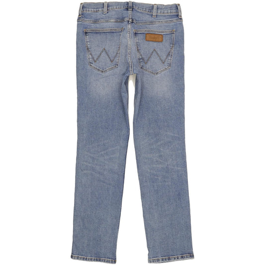Wrangler Greenssboro Men Blue Straight Regular Stretch Jeans W32 L32