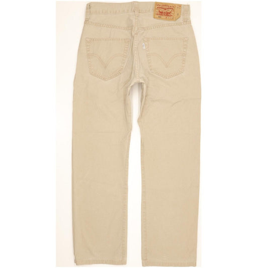 Levi's 401 Men Beige Straight Regular Jeans W31 L28