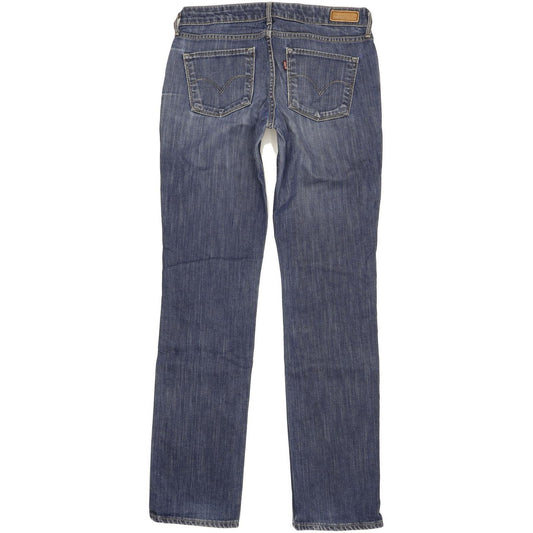 Levi's Demi Curve Women Blue Straight Slim Stretch Jeans W28 L33