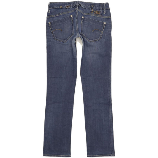 G-Star Midge Women Blue Straight Slim Stretch Jeans W30 L33