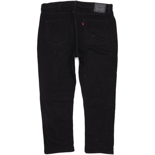 Levi's 514 Men Black Straight Slim Stretch Jeans W40 L28
