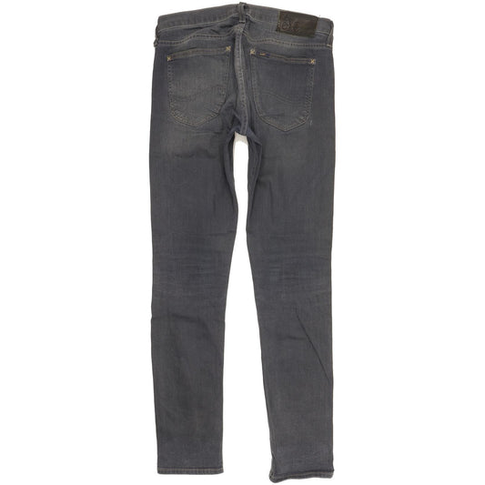 Lee Luke Men Grey Skinny Slim Stretch Jeans W29 L32