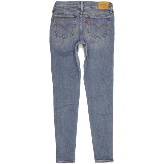 Levi's 710 Super Women Blue Skinny Slim Stretch Jeans W27 L30