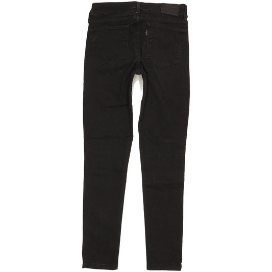 Levi's 711 Women Black Skinny Slim Stretch Jeans W26 L28