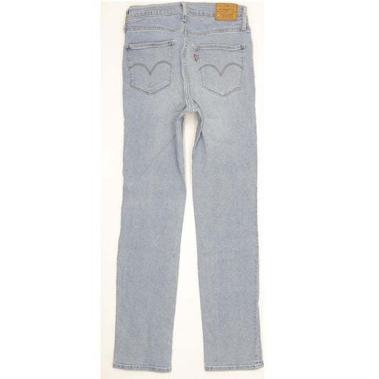 Levi's 724 Women Blue Straight Slim Stretch Jeans W28 L30