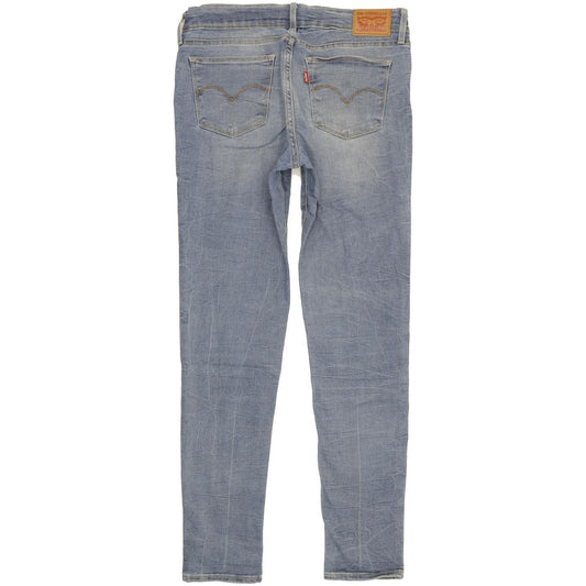 Levi's 711 Women Blue Skinny Slim Stretch Jeans W28 L30