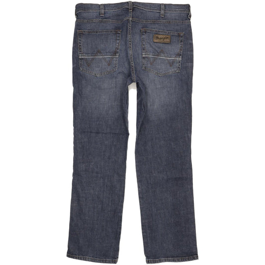 Wrangler Arizona Men Blue Straight Regular Stretch Jeans W38 L31