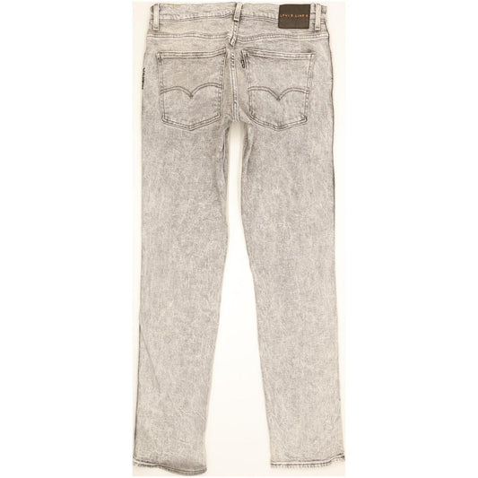 Levi's Line 8 Men Grey Straight Slim Stretch Jeans W32 L33