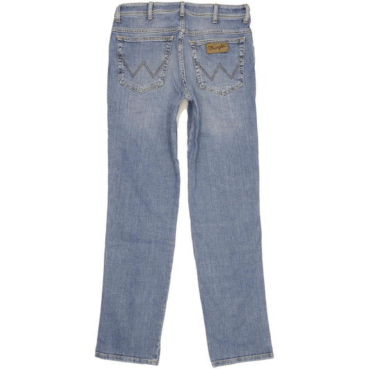 Wrangler Texas Men Blue Straight Regular Stretch Jeans W33 L33