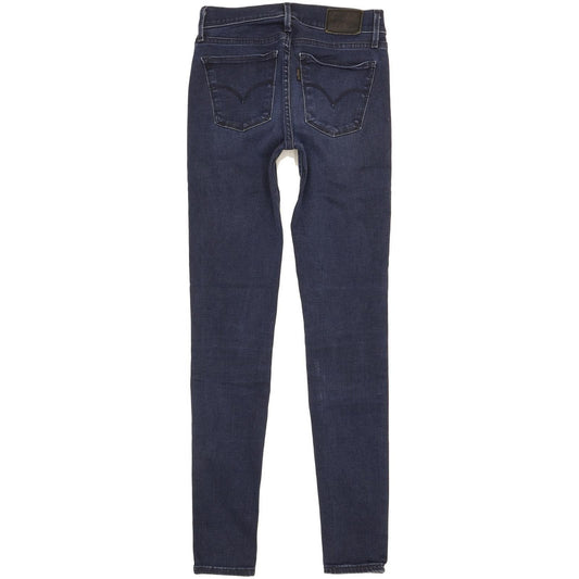 Levi's 710 Super Women Blue Skinny Slim Stretch Jeans W25 L30