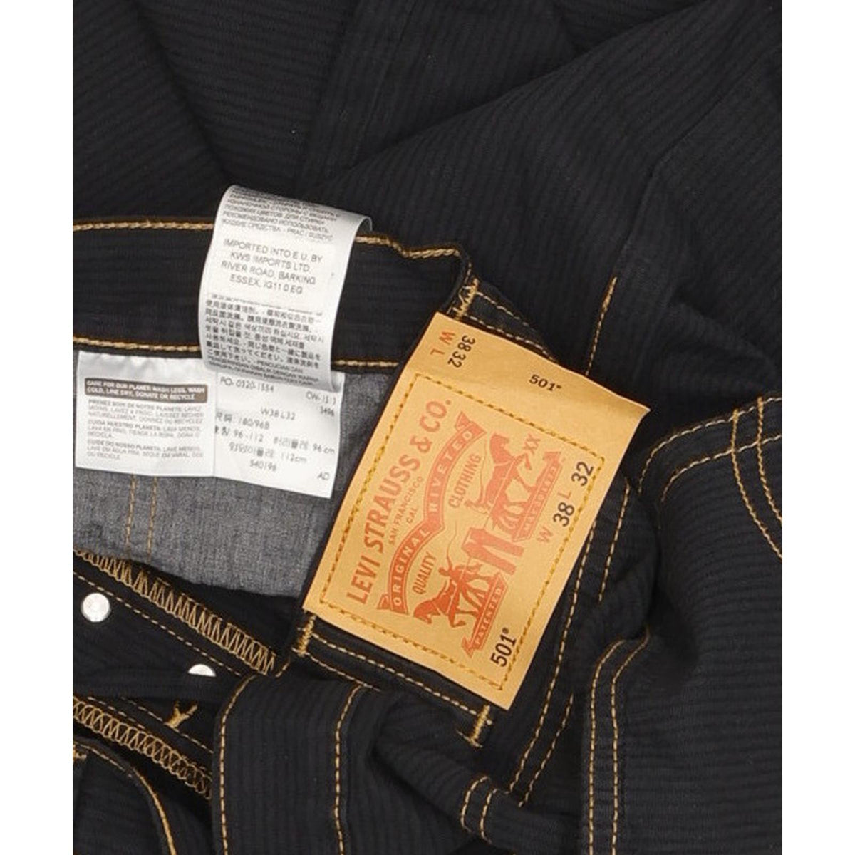 Levi's 501 Original Straight Jeans – Pre-Loved, Excellent Condition (W38 L32)