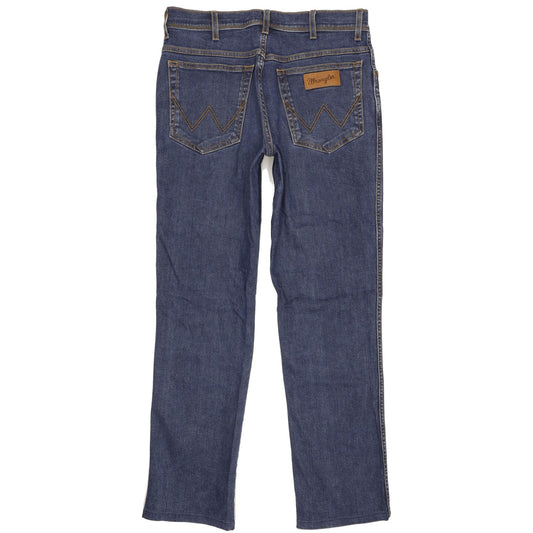 Wrangler Texas Men Blue Straight Regular Stretch Jeans W33 L31 (106182)