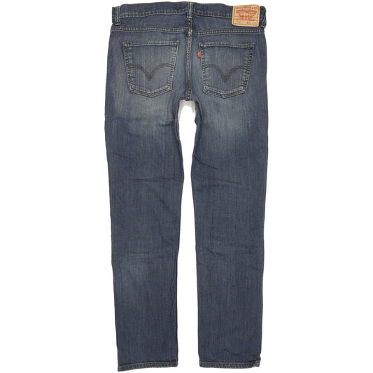 Levi's 511 Men Blue Straight Slim Stretch Jeans W34 L33 (106184)
