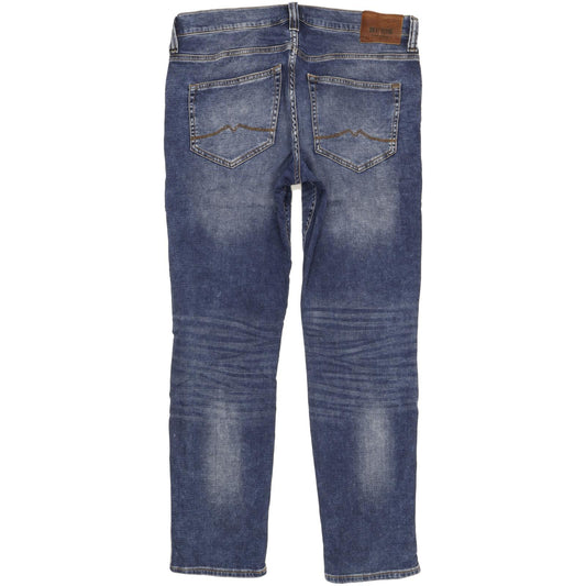 Mustang Oregon Men Blue Tapered Slim Stretch Jeans W32 L32 (106232)