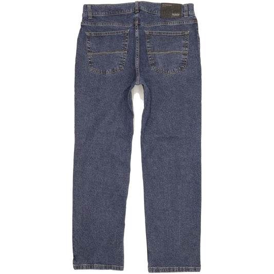 Pioneer Men Blue Straight Regular Stretch Jeans W35 L30 (106245)