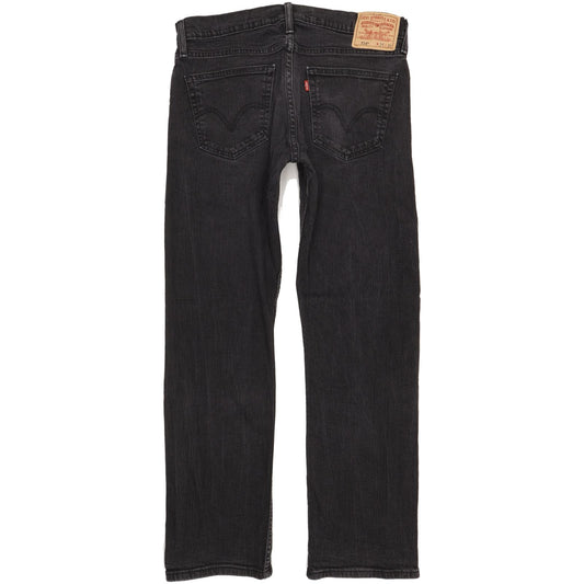 Levi's 514 Men Black Straight Regular Stretch Jeans W34 L32
