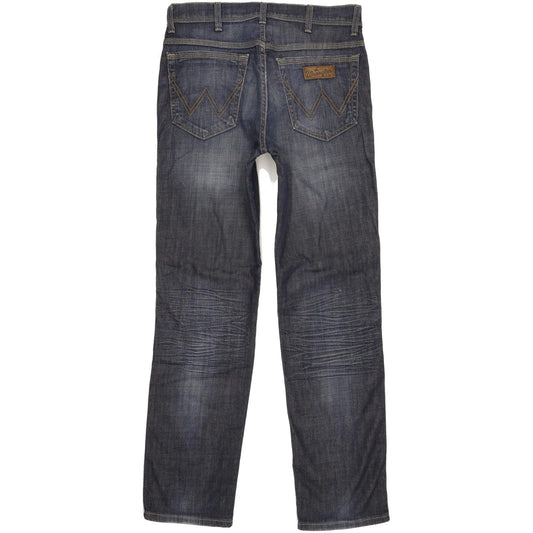 Wrangler Texas Men Blue Straight Regular Stretch Jeans W32 L32