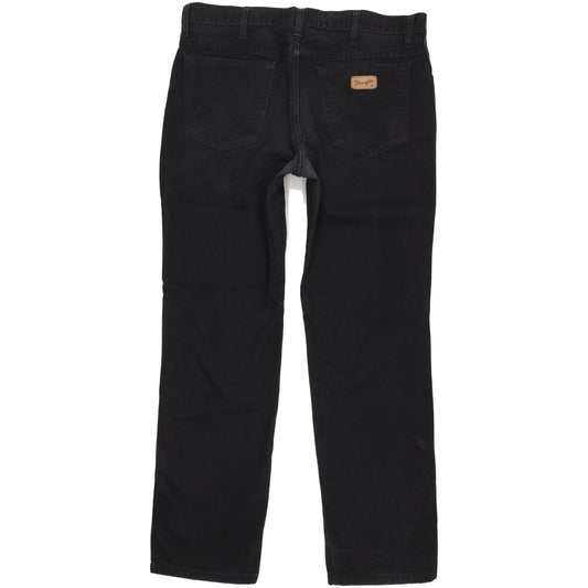 Wrangler Texas Men Black Straight Regular Jeans W36 L32