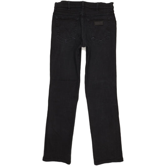 Wrangler Texas Men Black Straight Regular Stretch Jeans W33 L33