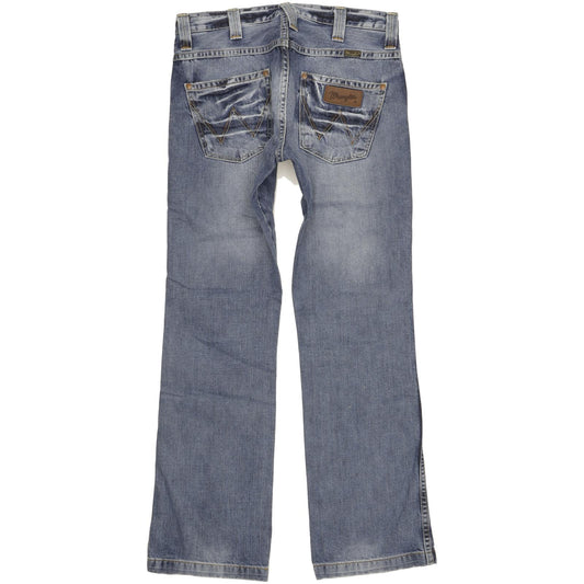 Wrangler Dayton Men Blue Bootcut Slim Jeans W30 L32