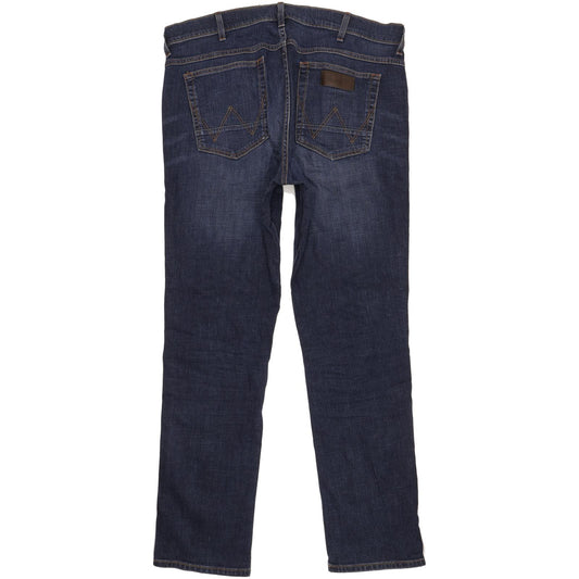 Wrangler Greensboro Men Blue Straight Regular Stretch Jeans W36 L34