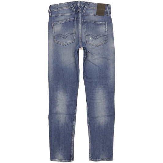 Replay Anbass Men Blue Skinny Slim Stretch Jeans W30 L31