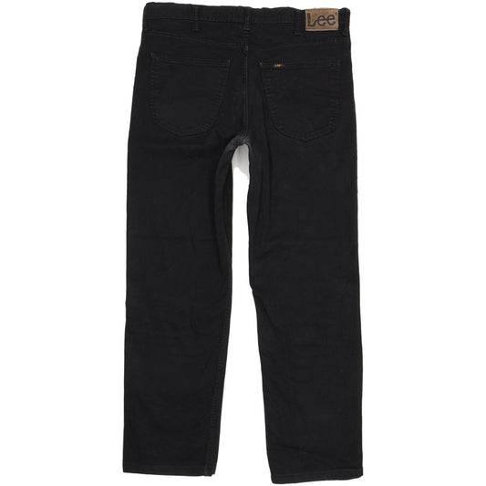 Lee Brooklyn Men Black Straight Regular Stretch Jeans W36 L31