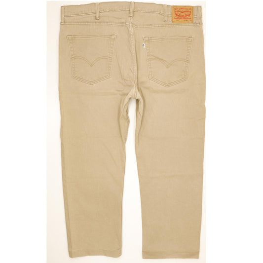 Levi's 502 Men Beige Tapered Regular Stretch Jeans W40 L25