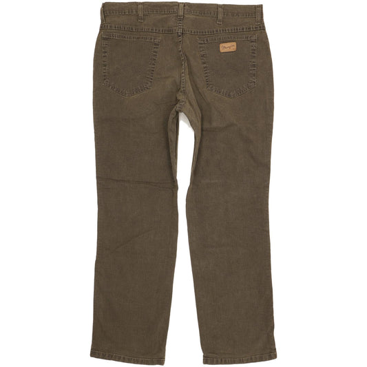 Wrangler Texas Men Green Straight Regular Stretch Jeans W36 L29