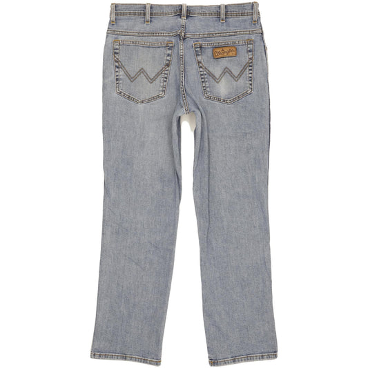 Wrangler Texas Men Blue Straight Regular Stretch Jeans W36 L30