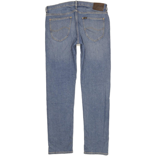 Lee Daren Men Blue Straight Slim Stretch Jeans W34 L34