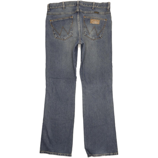 Wrangler Dayton Men Blue Bootcut Regular Jeans W36 L35