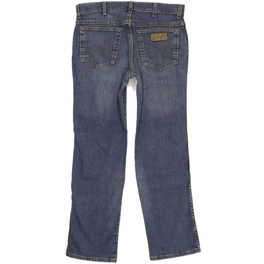 Wrangler Texas Men Blue Straight Regular Stretch Jeans W33 L30