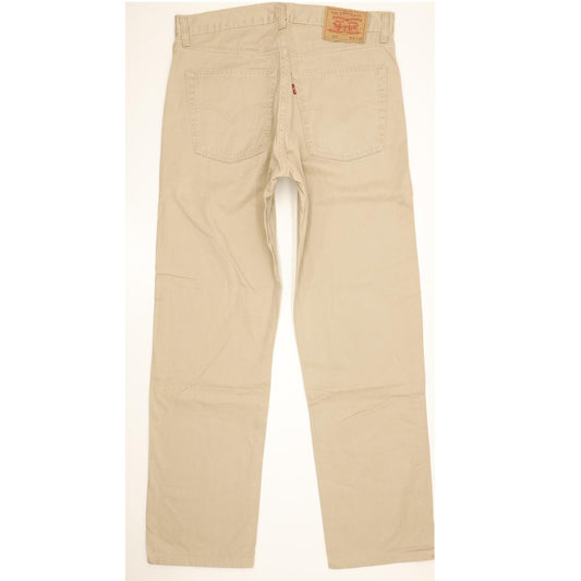 Levi's 521 Men Beige Straight Regular Jeans W34 L31