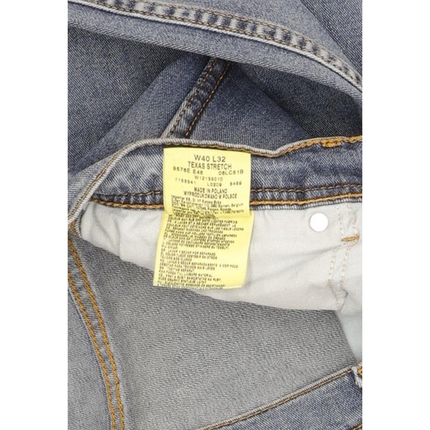 Wrangler Texas Men Blue Straight Regular Stretch Jeans W40 L32